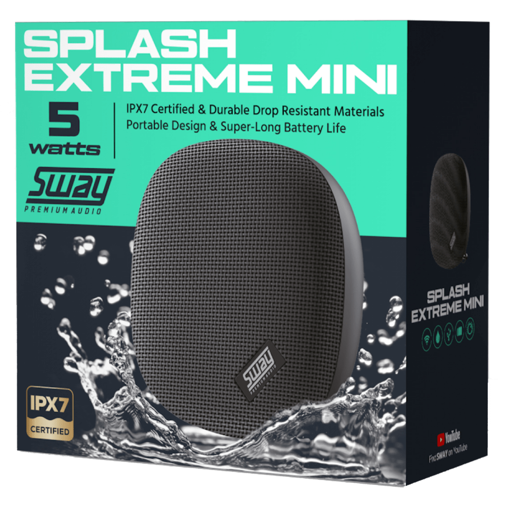 Sway Splash Extreme Mini Waterproof Bluetooth Speaker by Sway