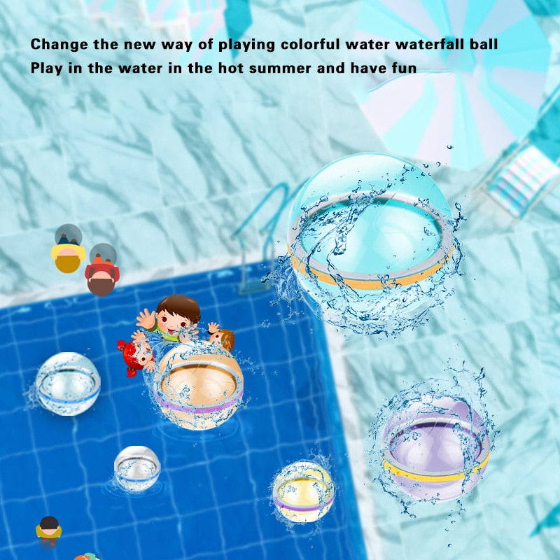Magnetic Reusable Water Balloons Refillable Quick Fill Self Sealing Water Bomb Splash Balls for Kids Swimming Pool