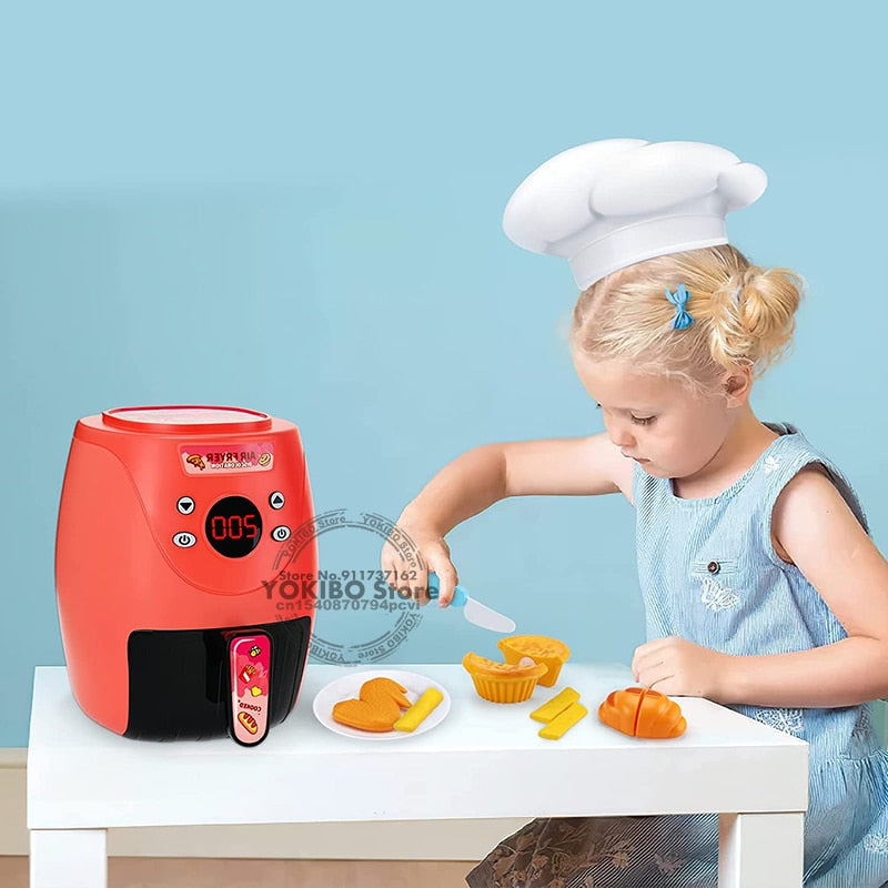 Air Fryer Pretend Play Toys for Kids with Cola Fried Chicken Play Kitc –  Aiden's Corner