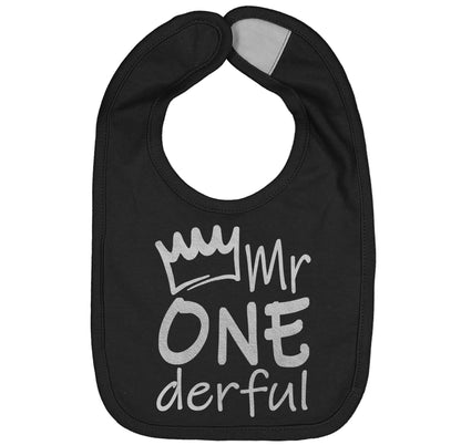 Mr Onederful First Birthday Smash Cake Bib