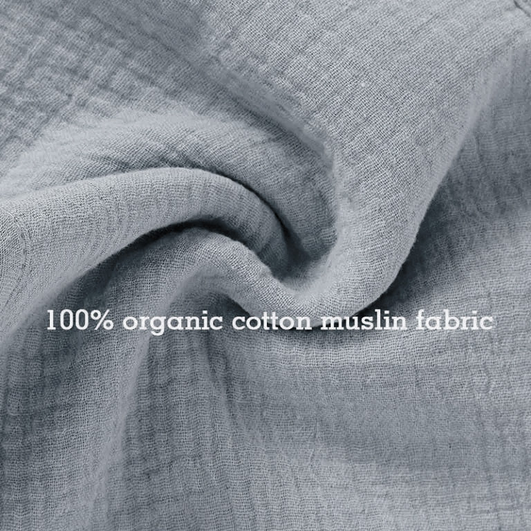 Baby Infant 100% Organic Muslin Cotton Burp & Wash Cloth 3 Pack