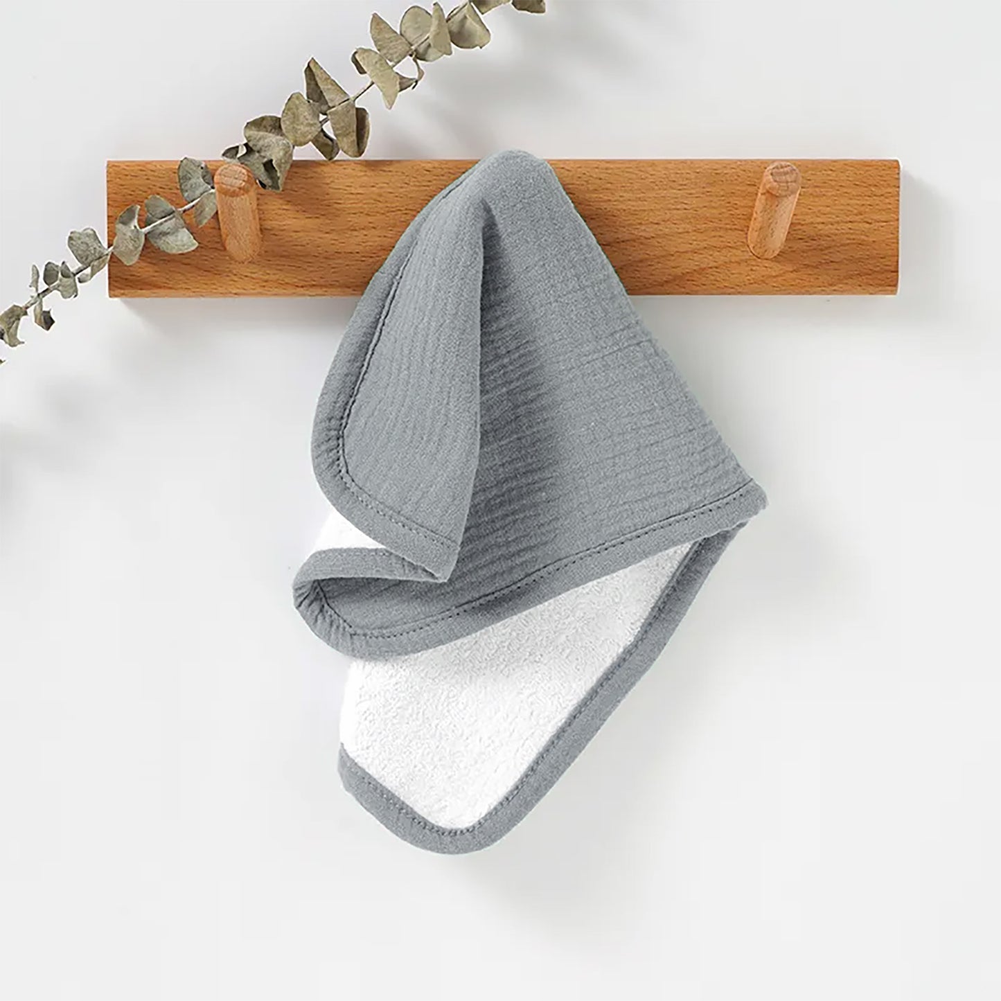 Baby Infant 100% Organic Muslin Cotton Burp & Wash Cloth 3 Pack