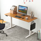 55 x 24 Inches Sit Stand Home Office Desk with 3 Memory Height Settings-Natural