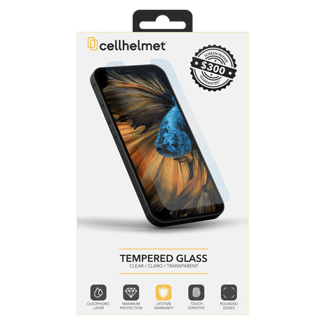 Cellhelmet Tempered Glass $300 Guarantee Screen Protector for Apple iPhone 15 by Cellhelmet