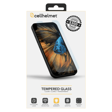 Cellhelmet Tempered Glass $300 Guarantee Screen Protector for Apple iPhone 15 Pro by Cellhelmet