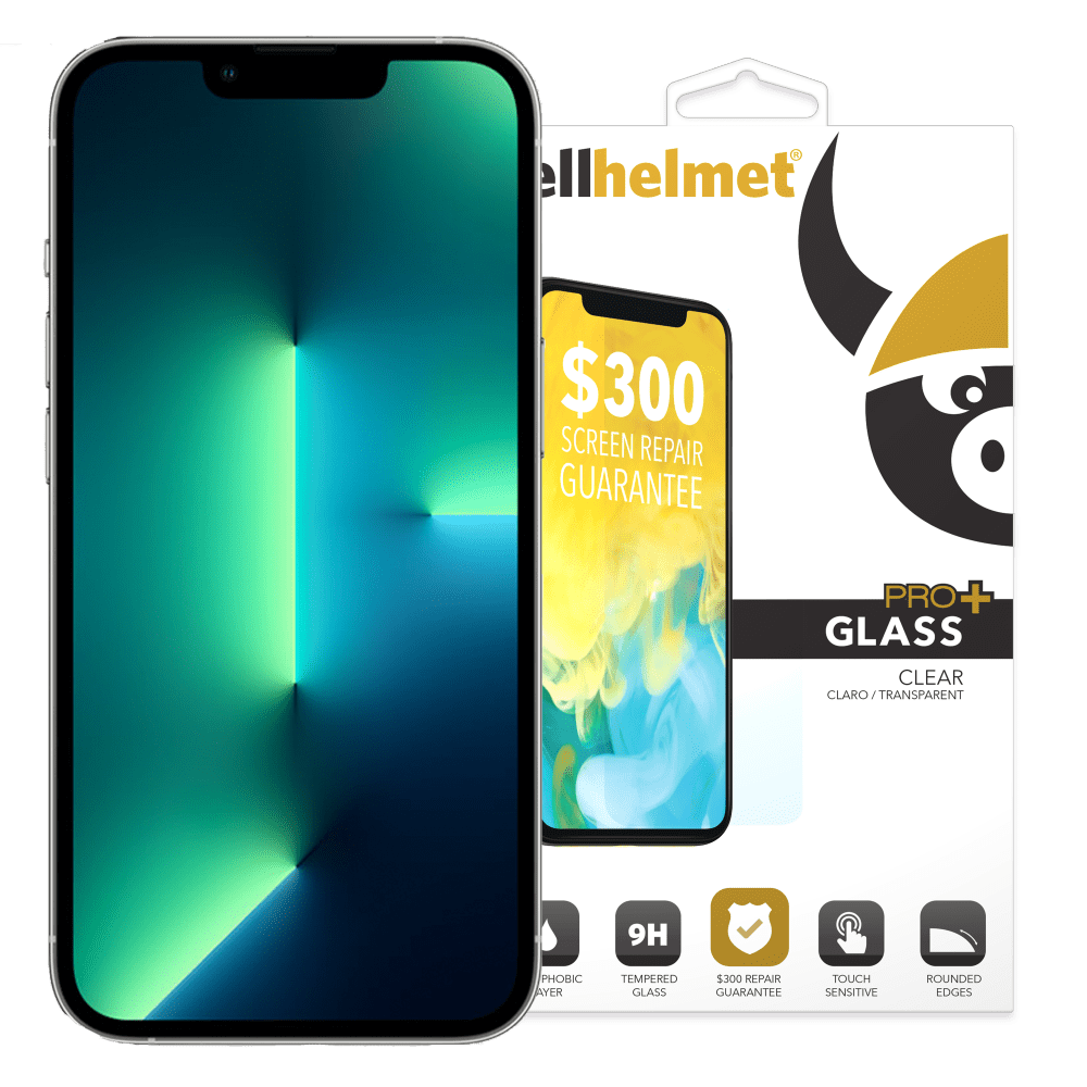 Cellhelmet Tempered Glass Pro Plus $300 Guarantee Screen Protector for Apple iPhone 14 Plus / 13 Pro Max by Cellhelmet