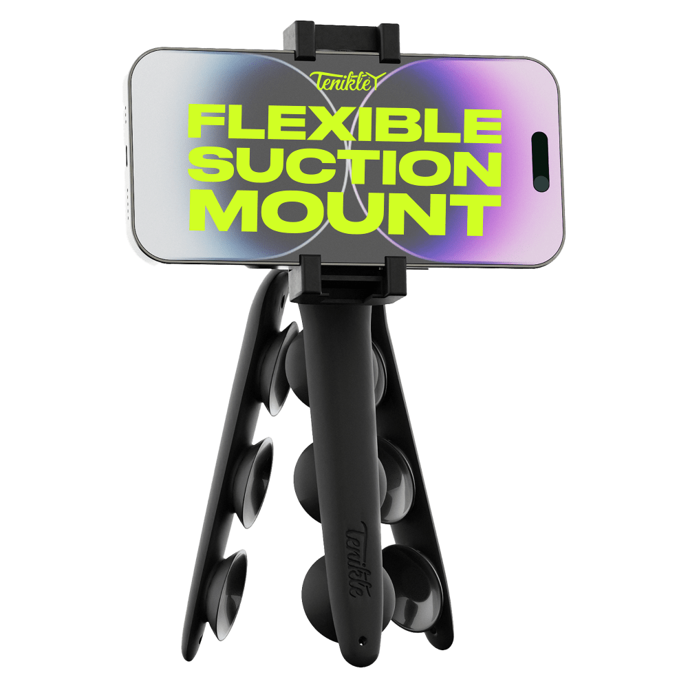 Tenikle PRO Bendable Suction Cup Tripod Mount by Tenikle