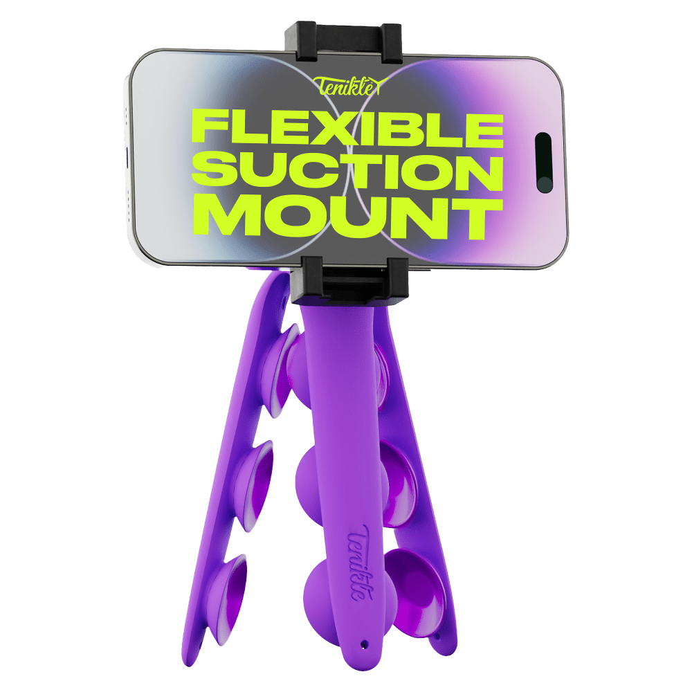 Tenikle PRO Bendable Suction Cup Tripod Mount by Tenikle