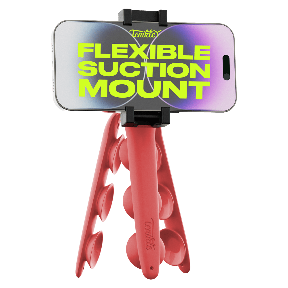 Tenikle PRO Bendable Suction Cup Tripod Mount by Tenikle