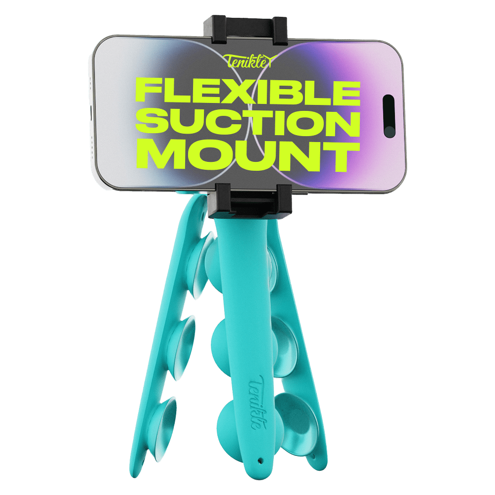 Tenikle PRO Bendable Suction Cup Tripod Mount by Tenikle