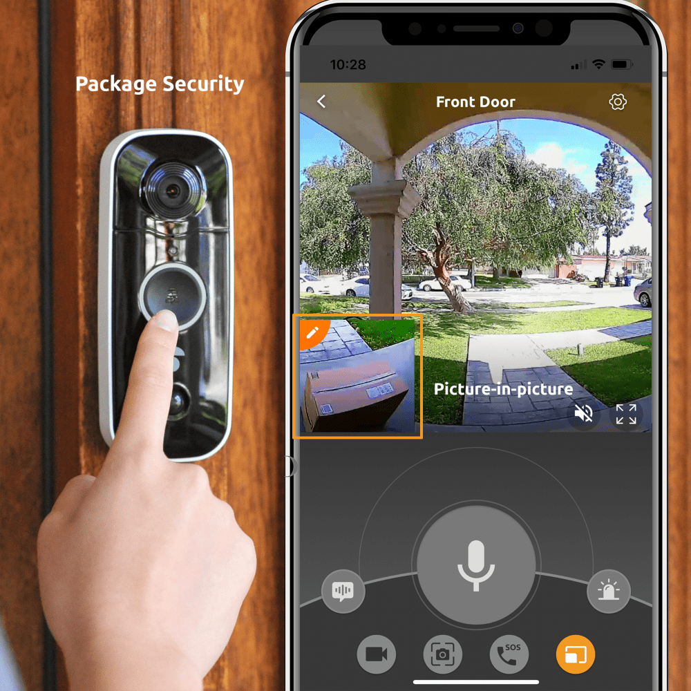 Toucan Wireless Video Doorbell with Extra Large Rechargable Battery by Toucan