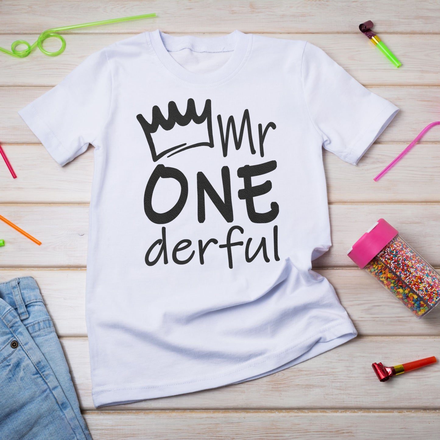 Mr Onederful 1st Birthday Shirts