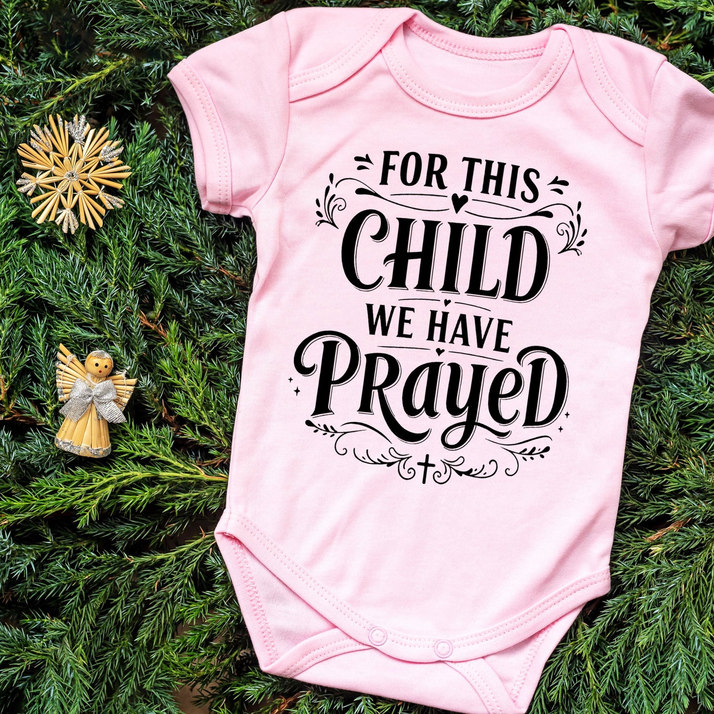 For This Child We Have Prayed Cute Onesies & Bodysuits (New)