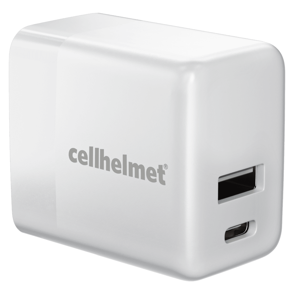 Cellhelmet USB A and USB C Dual Wall Charger 20W PD by Cellhelmet