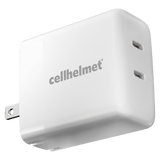 Cellhelmet USB C Dual Wall Charger 20W PD by Cellhelmet