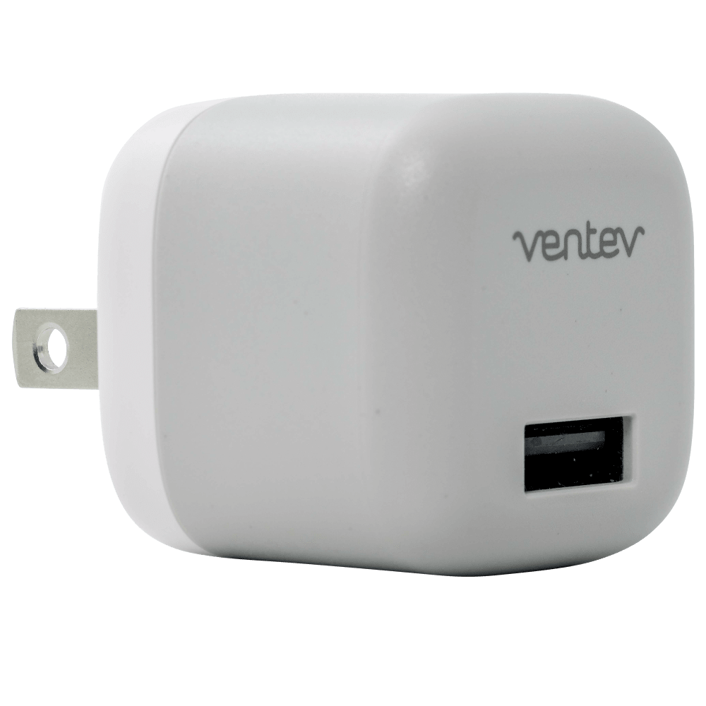 Ventev 12W USB A Wall Charger and USB A to Apple Lightning Cable 3.3ft by Ventev