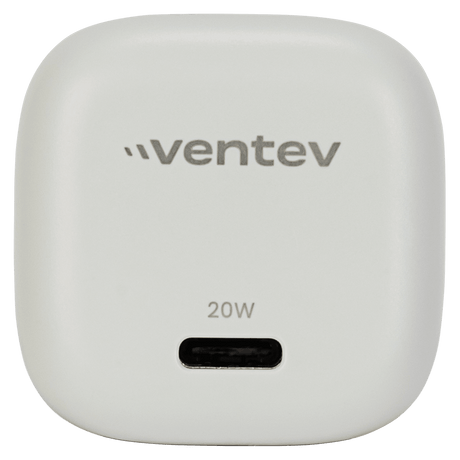 Ventev 20W PD USB C Mini Wall Charger and USB C to Apple Lightning Cable 3.3ft by Ventev