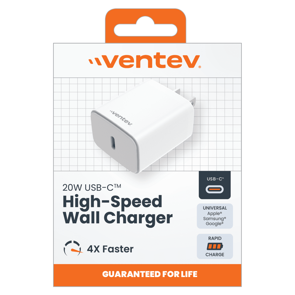 Ventev ULTRAFAST 20W PD High Speed USB C Wall Charger by Ventev