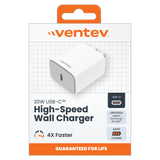 Ventev ULTRAFAST 20W PD High Speed USB C Wall Charger by Ventev