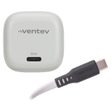 Ventev 30W PD PPS Mini USB C Wall Charger and USB C to USB C Cable 3.3ft by Ventev