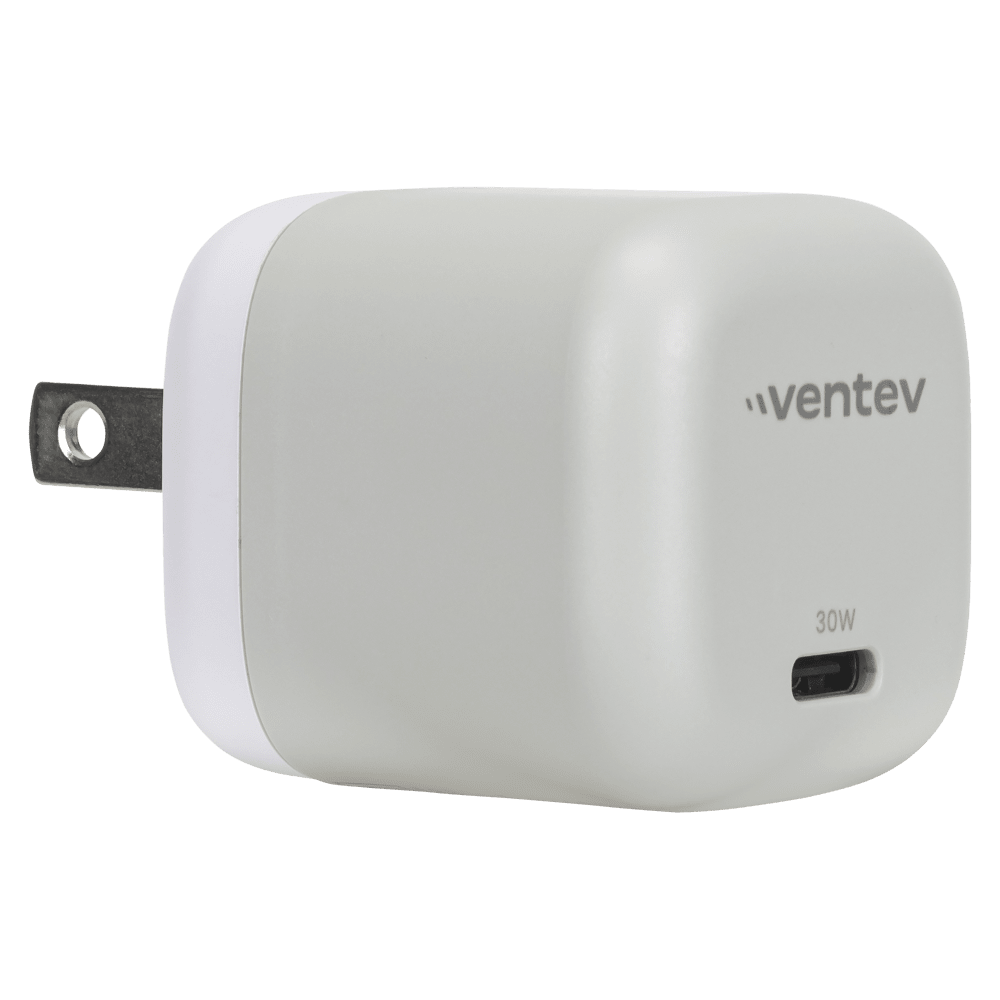 Ventev 30W Mini Wall Charger and USB C to Apple Lightning Cable by Ventev