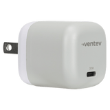 Ventev 30W ULTRAFAST USB C Universal GaN Mini Wall Charger White by Ventev