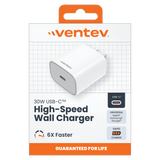 Ventev ULTRAFAST 30W PPS High Speed USB C Wall Charger by Ventev