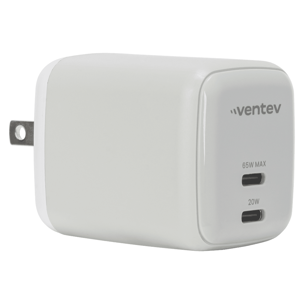 Ventev 65W Dual USB C GaN Mini Wall Charger by Ventev