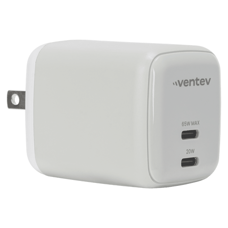 Ventev 65W Dual USB C GaN Mini Wall Charger by Ventev