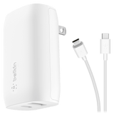 Belkin Dual Port USB A and USB C PD 37W Wall Charger with PPS by Belkin