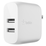 Belkin Dual Port USB A 24W Wall Charger with USB A to USB C Cable 3ft by Belkin