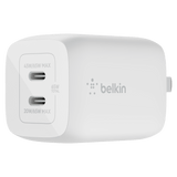 Belkin 65W Dual USB C GaN Wall Charger with PPS and USB C to USB C Cable by Belkin