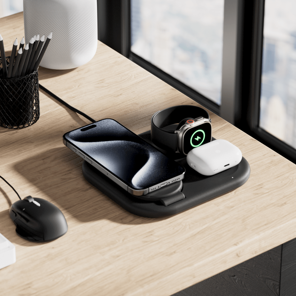 Belkin BoostCharge 3 in 1 Magnetic Foldable Wireless Charger with Qi2 15W by Belkin