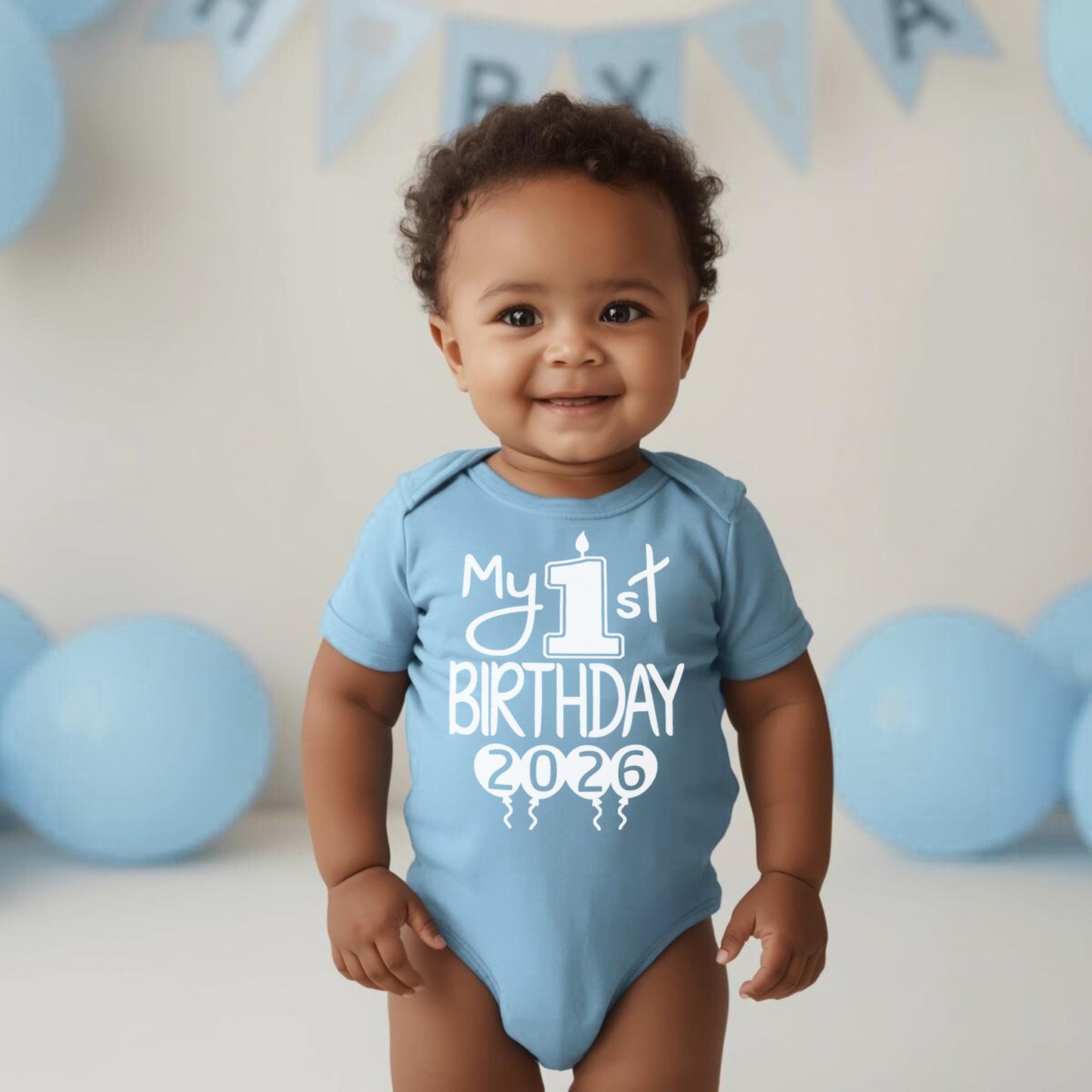 My 1st Birthday Baby Bodysuit – First Birthday Outfit for Boys or Girls, Soft Cotton Party Clothing | 2026 Design