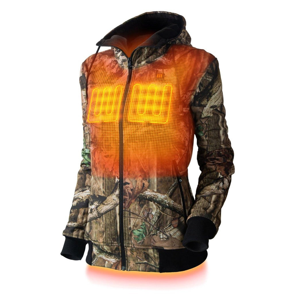 Shadow Womens Heated Hunting Hoodie Mossy Oak Camo by Gobi Heat Aiden s Corner