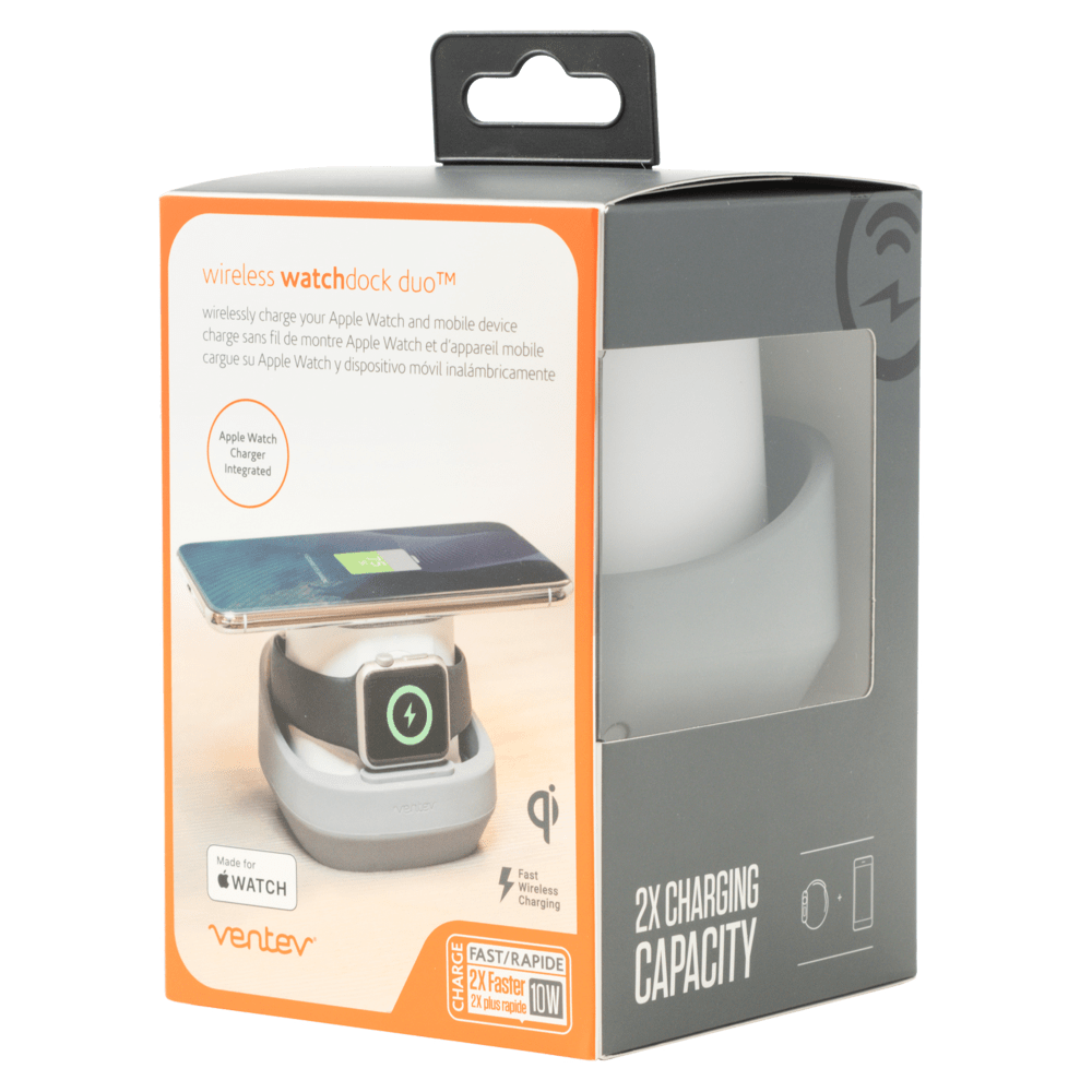 Ventev wireless watchdock duo Wireless Charging Pad 10W and Apple Watch Charger by Ventev