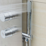 57 Inch Stainless Steel Shower Panel with12 x 8 Head Shower