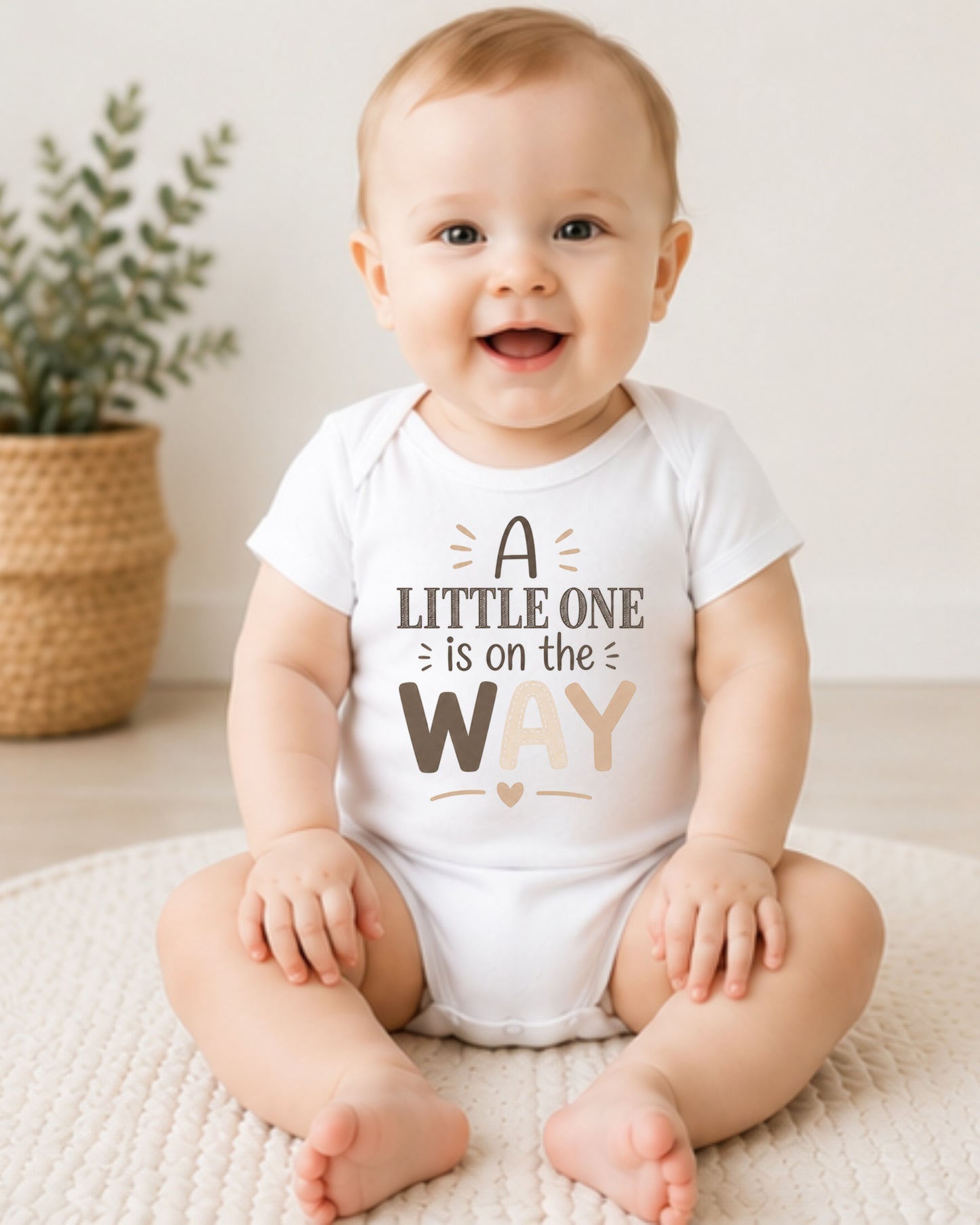 A Little One Is on the Way - Baby Announcement Bodysuit