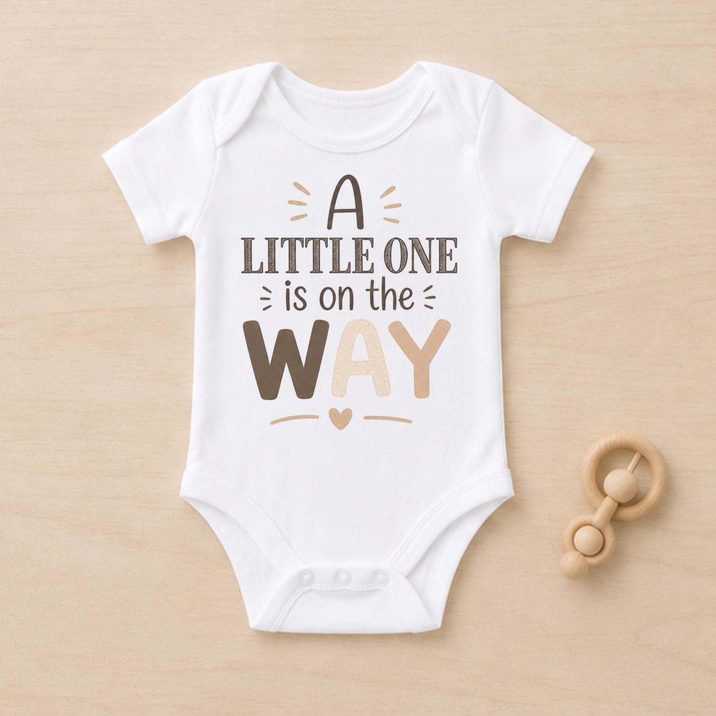 A Little One Is on the Way - Baby Announcement Bodysuit
