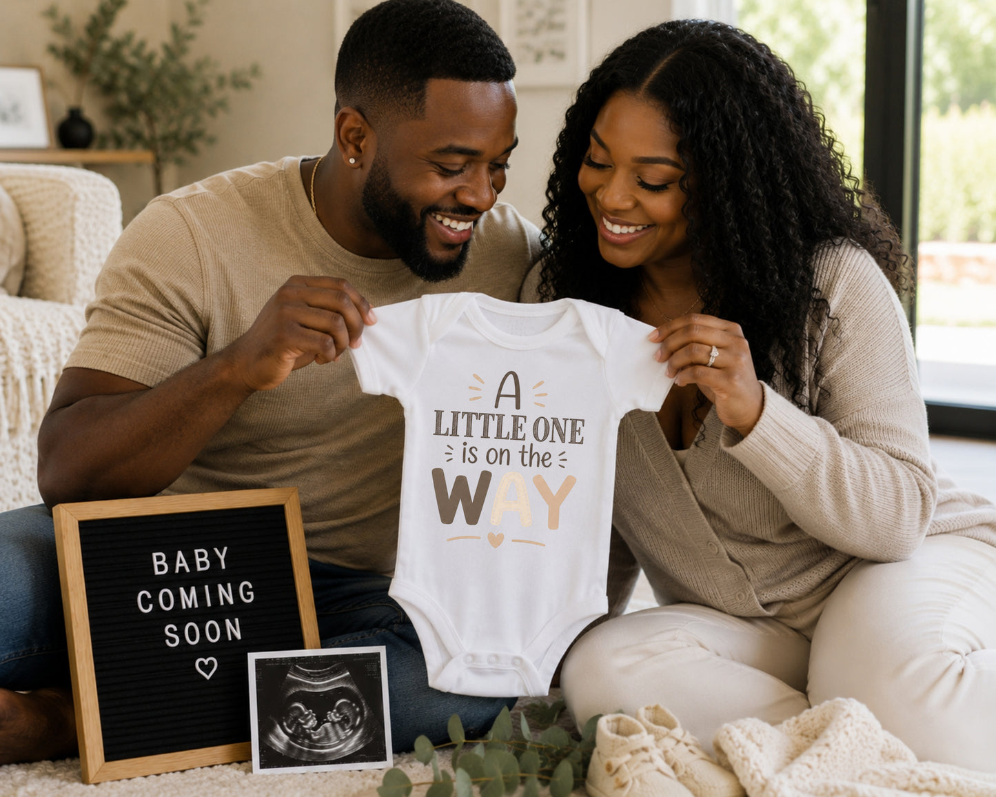A Little One Is on the Way - Baby Announcement Bodysuit