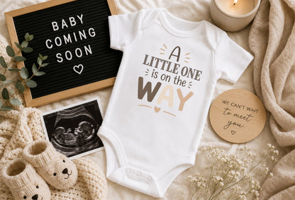 A Little One Is on the Way - Baby Announcement Bodysuit