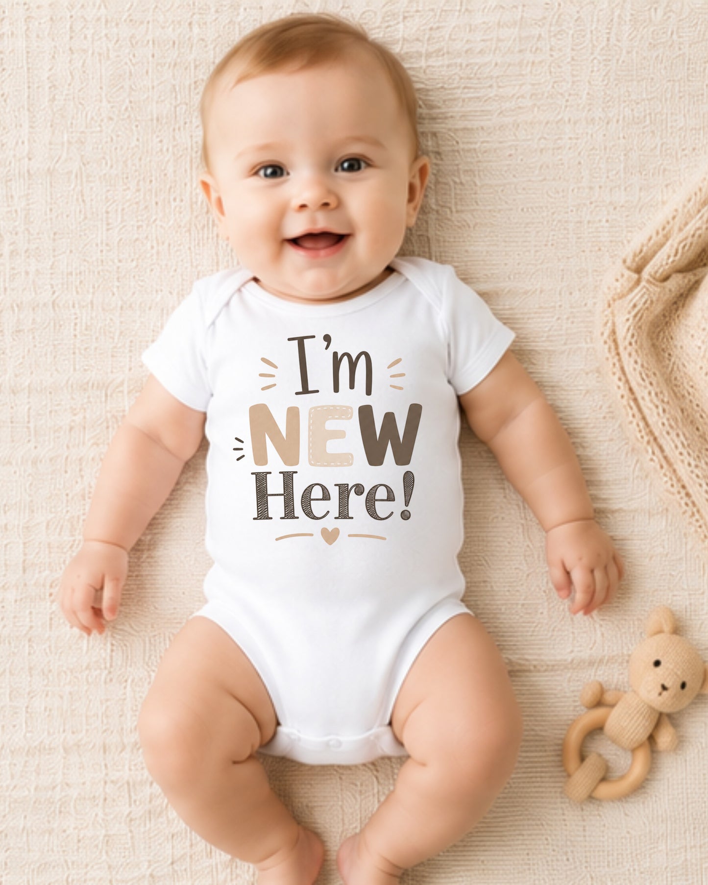 I'm New Here - Baby Announcement Bodysuit