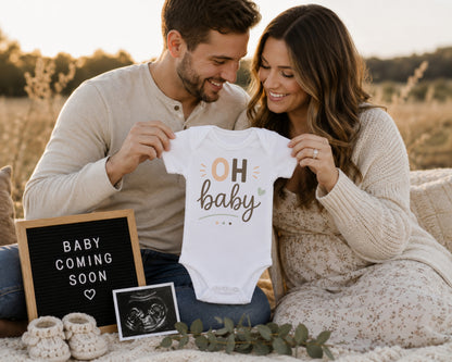 Oh Baby! - Pregnancy Announcement Bodysuit