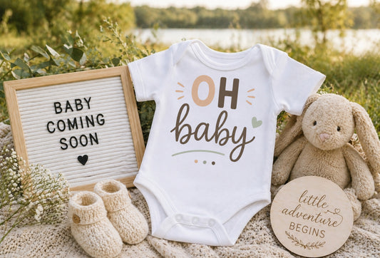 Oh Baby! - Pregnancy Announcement Bodysuit