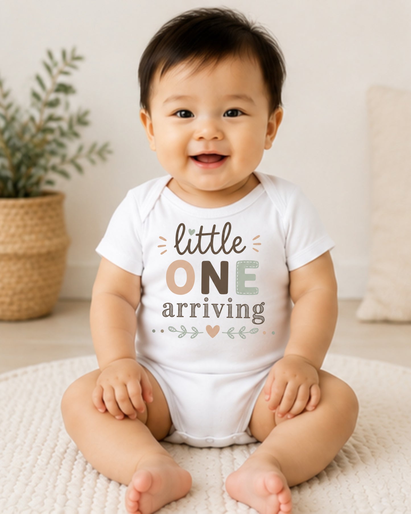 Little One Arriving - Baby Announcement Bodysuit