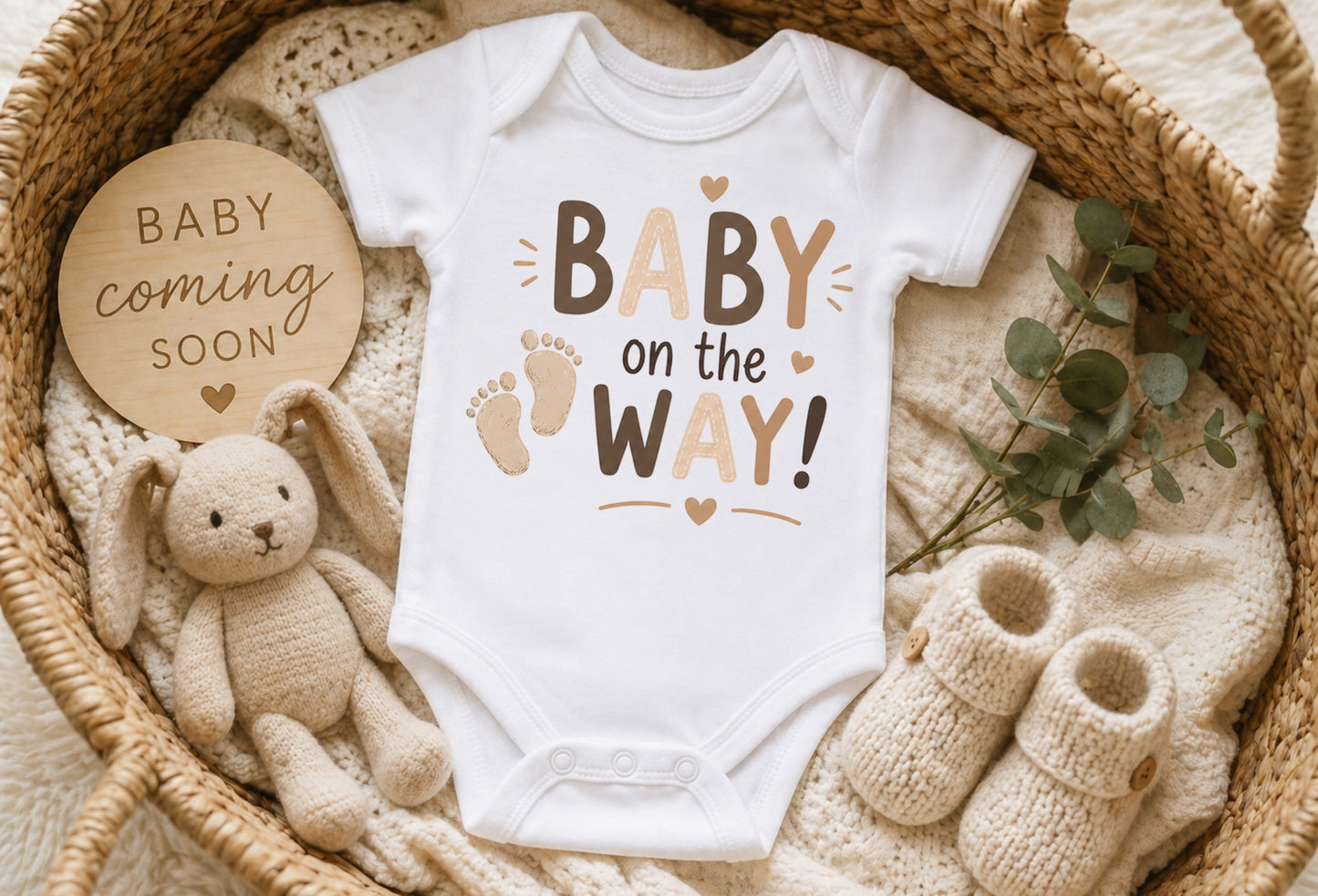 Baby on the Way - Pregnancy Announcement Bodysuit