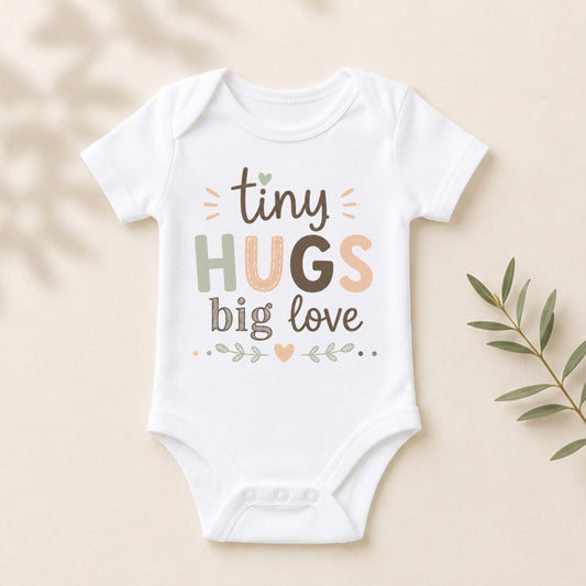 Tiny Hugs Big Love - Baby Is Here Bodysuit