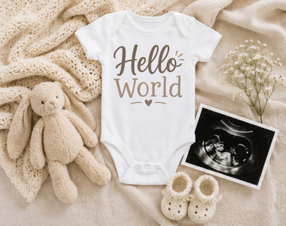 Hello World - Baby Is Here Bodysuit
