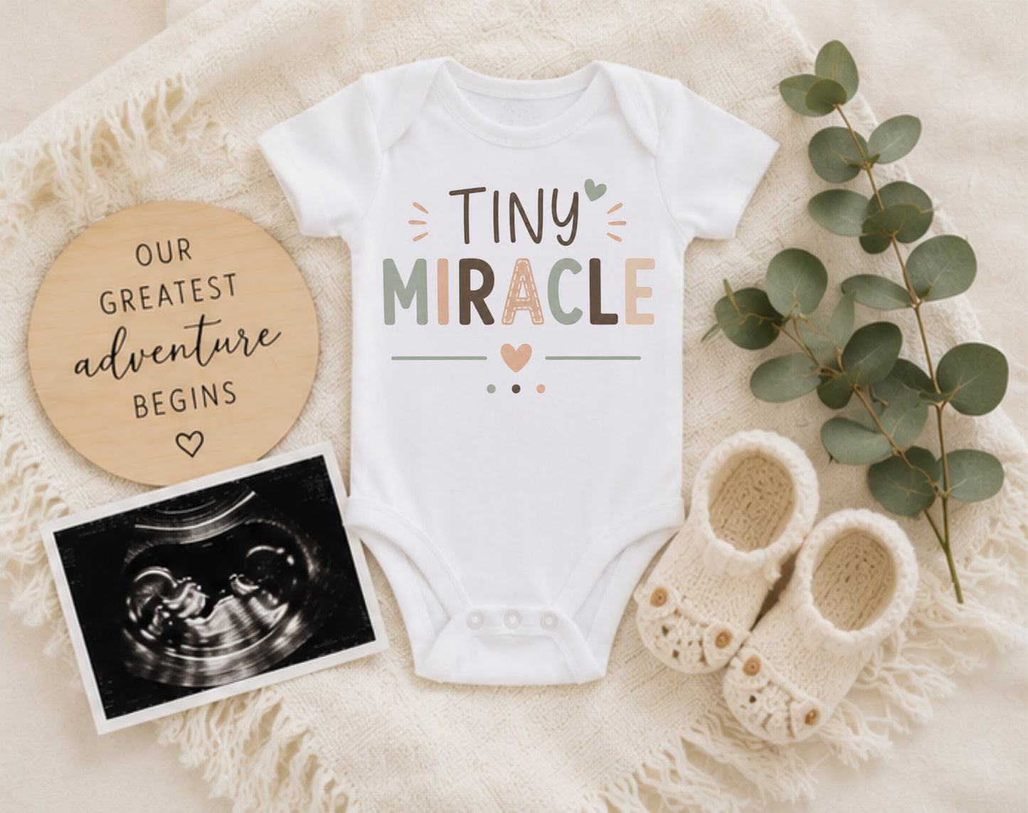 Tiny Miracle - Baby Is Here Bodysuit
