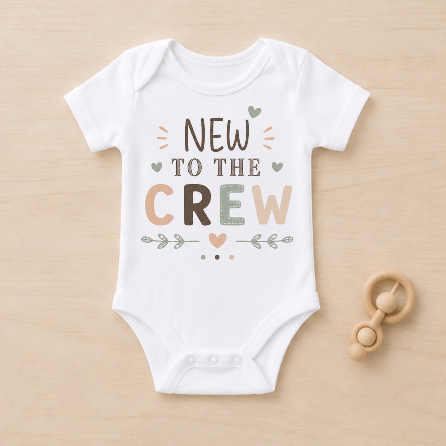 New To The Crew - Baby Is Here Bodysuit